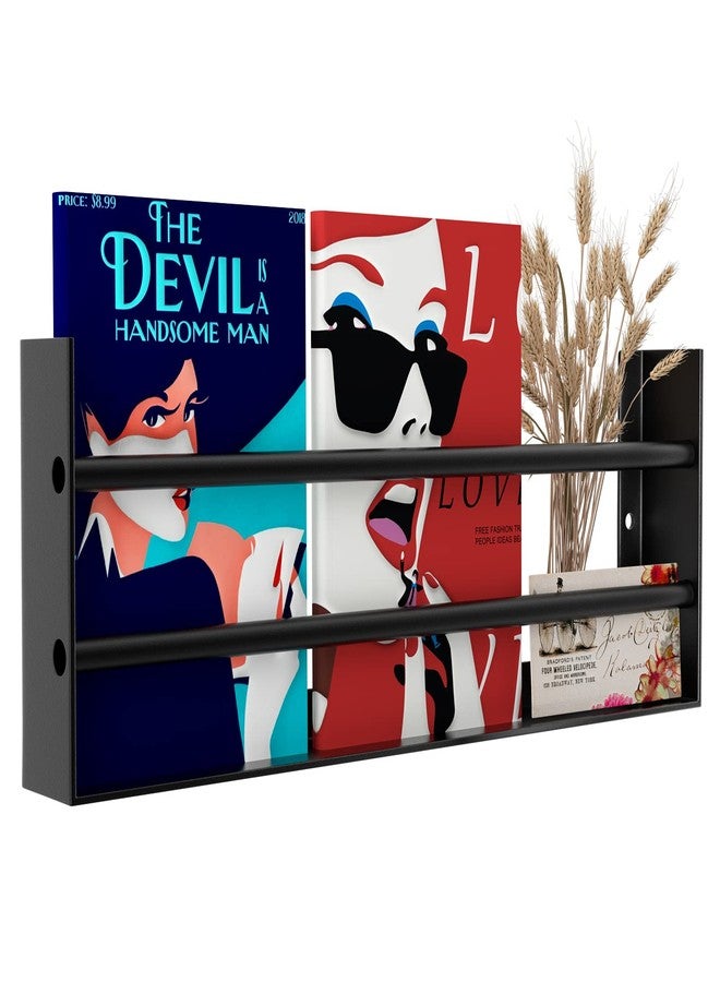 FUMAX Magazine Holder Wall Mounted - Modern Minimalist Magazine Rack File Storage Organizer Display Brochure Holder for Living, Kids, Bathroom, Waiting Room, Office & Home Decor - Image 1